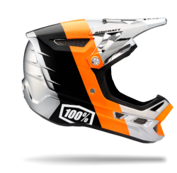 100% helma integrální AIRCRAFT DH -  R8 Chrome Orange- SM